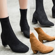 [소하루] 스웨이드 삭스 앵클부츠 사각코 앵글 부츠 워커 CH820 앵글부츠 (SM219BB5)