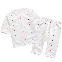 BAEBAE 큰곰7부내의 레드 자체제작! 국내생산 유아 아동 아기 백일 돌 공용 남아 여아 봄 여름 가을 내복 내의 7부내의 출산 선물