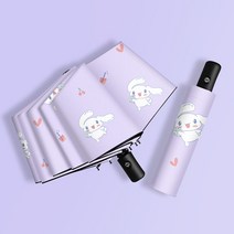 자동 우산 산리오 시나모롤 귀여운 캐릭터 수동 우산 접이식 자동 방수 장마 튼튼한 우산