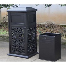 스텐 쓰레기통 대용량 주방 실외 공원 병원 휴지통, B모델