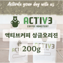 액티브커피 싱글오리진 원두 에티오피아 아바야 게이샤, 1개, 200g, 핸드드립