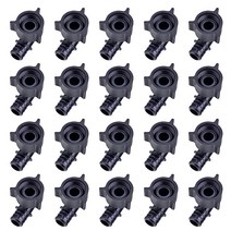 (10개 팩) EFIELD Poly PPSU Pex 바브 크림프 1.3cm(1/2인치) X 암 NPT 회전 엘보 어댑터 피팅 위치 탭 포함 cUPC 인증 (10), 1/2