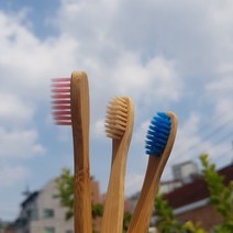열린방향 친환경 대나무 칫솔 5개 세트 미세강모 어린이 어른용 나무칫솔 생분해 치솔 잇솔 미세모