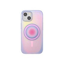 PopSockets 둥근 폰 그립이 MagSafe와 호환되는 팝소켓 아이폰15 케이스 아이폰15용 폰케이스 무선충전 호환 - 아우라
