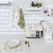 루쓰리빙 거즈행주 키친크로스 티코스터 요루행주 제로웨이스트 핸드타올 모음, 거즈행주 레몬플라워