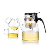 사마글라스 내열유리 티포트 B04 + 찻잔 2p 세트, 5세트, 티포트 900ml + 찻잔 150ml x 2p
