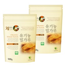 삼화제분 정담은 유기농 밀가루 강력분, 2개, 500g