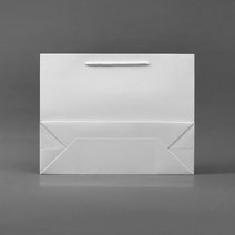 무지 가로형 쇼핑백 화이트 35x26cm /종이쇼핑백