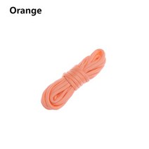 캠핑로프 텐트스트링 컬러 발광 낙하산 코드 로프 매는 밧줄 경고 로프 밀 사양 유형 한, 주황색, 5m