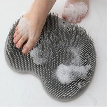 발 각질제거 풋브러쉬 그레이 발세척 흡착매트 실리콘 발세척매트