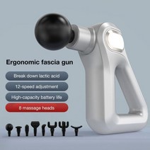 Portable 12 Level Electric Massage Fascia Gun Deep Tissue Muscle Pain Relief For Back Body Relaxatio, 02 은