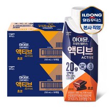 하이뮨 프로틴 밸런스 액티브 초코 250mlx18입 / 2박스, 단품, 단품