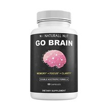 Naturall Nut 바둑 두뇌 비타민 뇌 포커스 보충제를 기억제 은행 빌로바 디매 보충제 바코파 몬니에리 여성과 남성을 기억 비타민 60ct