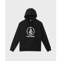 VOLCOM CIRCLE 로고 후드티 블랙