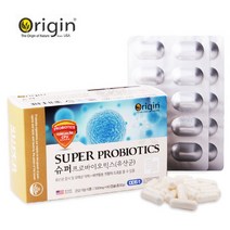 Origin 오리진 슈퍼프로바이오틱스 100억마리 유산균 장내유산균 비피더스균 장건강 배변도움 2개월분, 1박스, 500mg