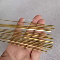 알루미늄봉 황동 사각 막대 얇은 솔리드 바 1/1 길이 500mm 5/2/2.5/3/4/4.5 5 6 7 8 9/9.5 10 12 13 14 15, 03 2x2x500mm 4Pcs