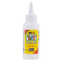 [아모스 공식몰] 아모스 글라스데코 60ml 컬러물감 흰색 대용량 글라스데코물감
