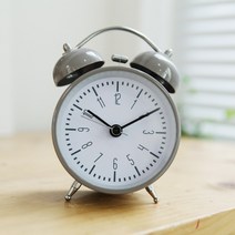 ☆로코스마트☆locosma_모던디자인 트윈벨 알람 탁상시계(그레이) 인테리어시계 디지털시계 디지털탁상시계 데스크시케 예쁜디지털시계_좋아요또만나요good^^b, 좋아요이상품!!