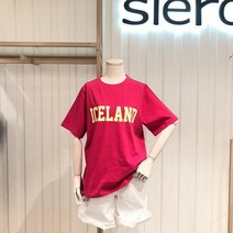 [시에로] ICELAND 루즈핏 티셔츠 SF6TSF002RD (P001007312)