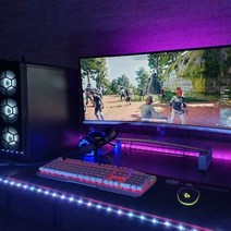 오드 LED바 15칼라 무드조명 리모컨포함 USB아답터 사용 LED스트립, 2M