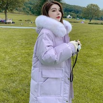 뉴욕멋쟁이 여성겨울패딩 노스 털후드 롱패딩 여성 패딩점퍼 (후드퍼 탈부착가능)