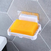 욕실물빠짐비누케이스 펀칭프리 노라인 벽걸이비누케이스 화장실손세정대 비누빠짐통, 화이트[강한후크]펀치+배수, 권장 5 팩 가족 패키지