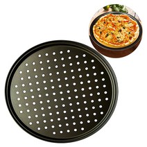 OEM 탄소강 안 스틱 피자 베이킹 팬 그물 트레이 접시 도구, 1개