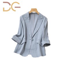 Dige 여성 여름 정장자켓 슬림핏 캐주얼 7부