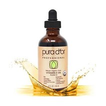 PURA DOR Organic Vitamin E Oil Blend 70 000 IU (4oz / 118mL) 100% Natural Hexane Free Sweet Almond, 1개