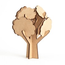 민화샵 [민화샵] 나무 만들기 재료 만들기키트 팬시우드, 둥근나무 UDPWD0411