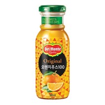 델몬트 오리지널 오렌지주스100, 180ml, 36개