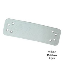에대꽃과 수제 선물 레이블 농촌 Pu 가죽 손으로 만든 태그 자연 꽃 로고 모자수제, 06 White labels 24pcs