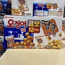 오리온 오징어 ＋ 땅콩강정 990g 6팩 ＋ 6팩, 단품