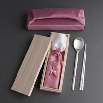 물결거북 칠보 특 은수저 1벌 99% (1인용) 부모님생신 창립기념품 퇴직자선물 결혼예물 답례품 기념일 칠순 VIP선물 숟가락1개+젓가락1매+수저집+보증서+오동나무함+보자기포장, 홍색수저-핑크보자기-블루주머니-인쇄없음