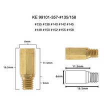 Alconstar-오토바이 카뷰레터 메인 제트 노즐 키트 Keihin FCR OKO KOSO PE PWK 육각형 오토바이 10 피스, A-04