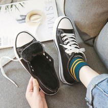 1컬러 겨울 남녀공용 털안감 로우 무지퍼셀 스니커즈 남성스니커즈-72394EA
