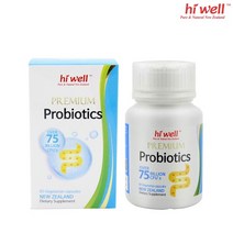 뉴질 랜드하이웰 프로바이오틱스 유산균 750억 60캡슐 직구 하이웰 유산균 750억 500억보장