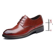남자로퍼 구두 플랫폼 하이힐 6 높이 성장 포멀 남성 더비 가죽 신발 정장 구두 엘리베이터