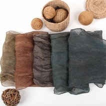 기타 바보사랑[더 로라]천연염색 스카프 - 린넨 마 단색 NT8007