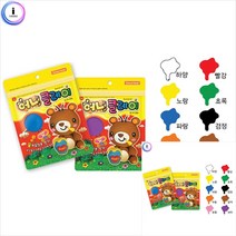 아기 칼라 클레이만들기 유아 점토놀이 아기클레이 50G 클레이점토 클레이도구 컬러점토 아동클레이 칼라점토, 하양