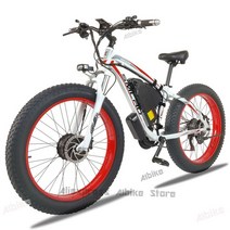 가성비전기자전거 배달전기자전거 자토바이26 "2000W 지방 타이어 전기 자전거 35MPH eBike 이동식 22, 02 2000W 22.4AH, 01 21