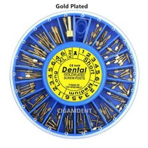 나사정렬기 압력계 측정기 게이지 수위계 유량계 치과 링크 핀 엔도 도넛 원추형 나사 포스트 루트 운하 티타늄 스테인레스 스틸 금 도금 석영 유리 재료, 1Box B