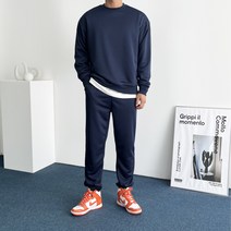 데일트 남자 오버핏 맨투맨 조거팬츠 트레이닝복 세트