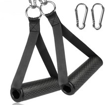 헬스케이블 고무 그립 이두 삼두 홈짐 용품 등운동 트라이셉로프바 싱글 랫풀다운 홈트, 고무 1개 버클 포함