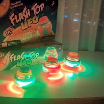 UFO LED 야광 팽이 추억 놀이 레트로 신나는 배틀 장난감 1+1, 1+1(색상랜덤)
