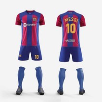 23 24 바르셀로나 메시 축구복 유니폼 상하의세트