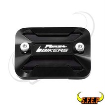 오토바이 CNC 알루미늄 합금 프론트 브레이크 저수지 캡 커버 혼다 포르자 300 2018, 01 Black