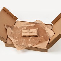 50x50cm재단형 1box(300장) 종이뽁뽁이 종이완충재, 1개, 브라운