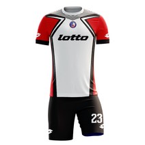 로또 축구 전사 유니폼 LOTTO 216C(적색/흰색)