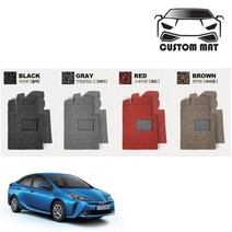 커스텀 프리우스 코일매트 카매트 일체형 확장형 프리미엄제작, 프리우스3세대(~15년) 1열+2열일체형 블랙, 토요타, 토요타